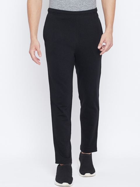 

THE MILLION CLUB Men Black Solid Track Pants
