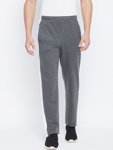 

THE MILLION CLUB Men Charcoal Grey Solid Track Pants