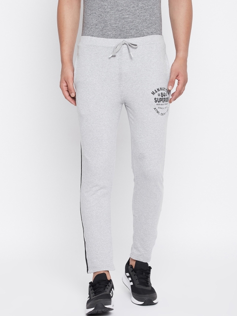 

THE MILLION CLUB Men Grey Solid Track Pants