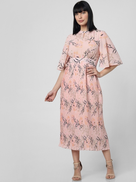 

Vero Moda Pink Floral Keyhole Neck Dress