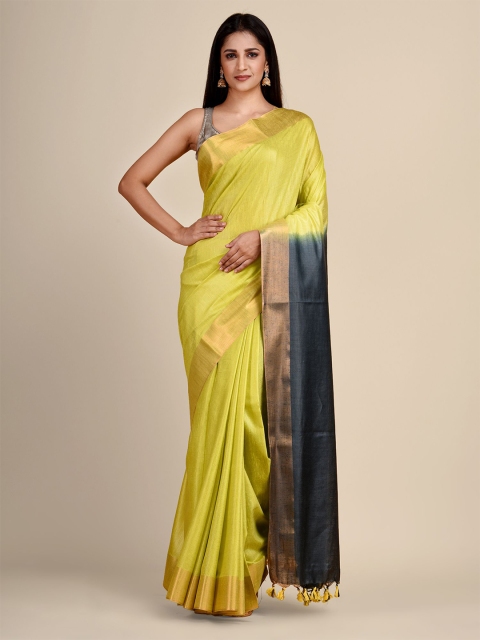 

Arhi Yellow & Gold-Toned Saree