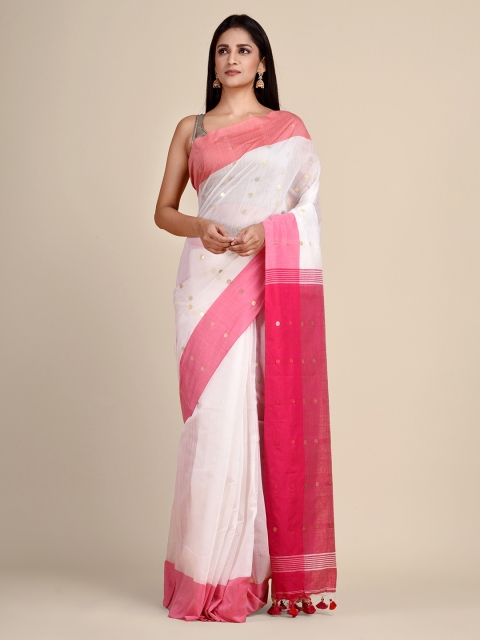 

Arhi White & Pink Saree