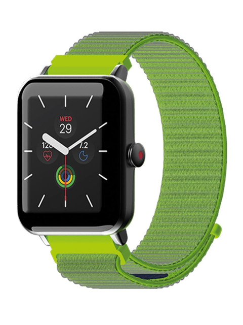 

NOISE Fluorescent Green Textured Classic Scratch Resistant Nylon Smartwatch Strap