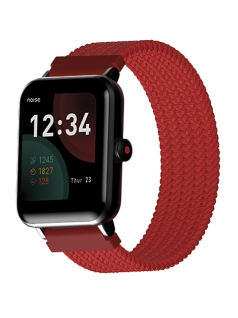 

NOISE Red Wrap Around Braided Scratch Resistant Nylon Smartwatch Strap