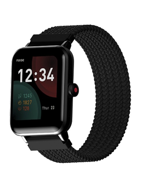 

NOISE Black Wrap Around Braided Nylon Ultra-Flexible Smartwatch Strap