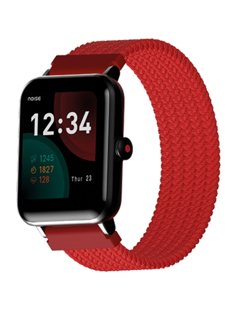 

NOISE Red Wrap Around Braided Scratch Resistant Nylon Smartwatch Strap