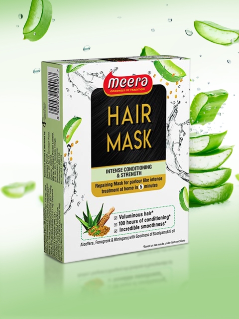 

Meera GOODNESS OF TRADITION Hair Mask For Intense Conditioning & Strength-120 g, White