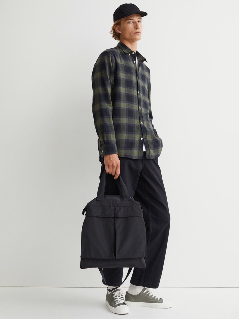 

H&M Men Green Regular Fit Flannel shirt