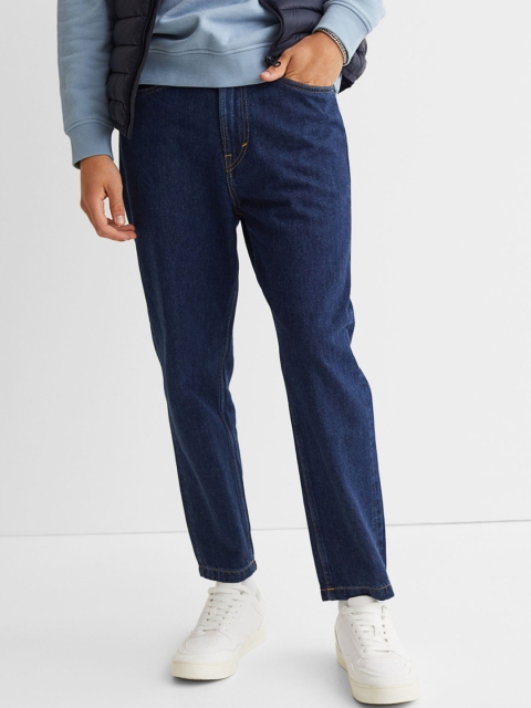 

H&M Men Blue Relaxed Tapered Pull-On Jeans