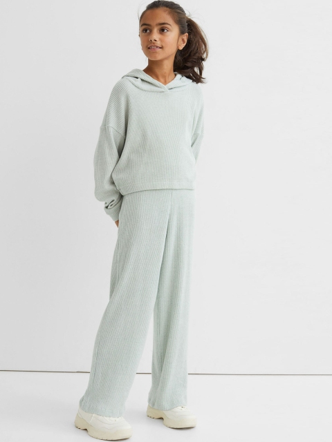 

H&M Girls Sea Green 2-Piece Viscose-Blend Set