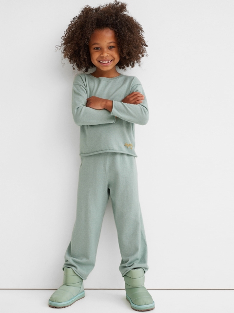 

H&M Boys Green Fine-Knit Set