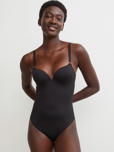 

H&M Wman Black Super Push-up Microfibre Body