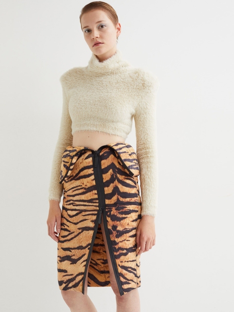 

H&M Women Multi Padded recycled nylon skirt