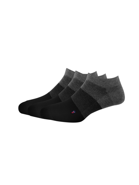 

Louis Philippe Pack of 3 Black Cotton Ankle Length Socks
