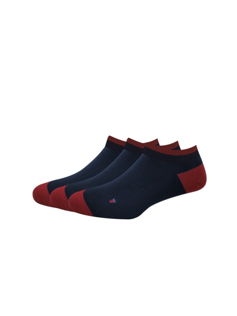 

Louis Philippe Pack of 3 Mens Navy Blue & Red Cotton Ankle Length Socks