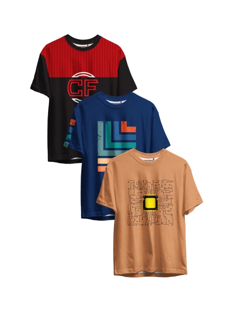 

mezmoda Boys Pack Of 3 Printed T-shirt, Multi
