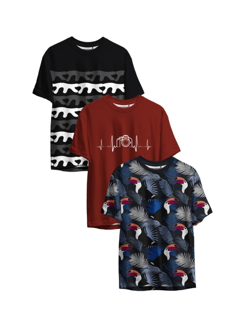 

mezmoda Boys Pack Of 3 Printed T-shirts, Multi