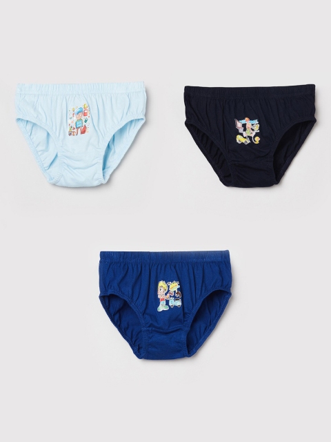 

Max Boys Pack of 3 Printed Cotton Briefs, Multi