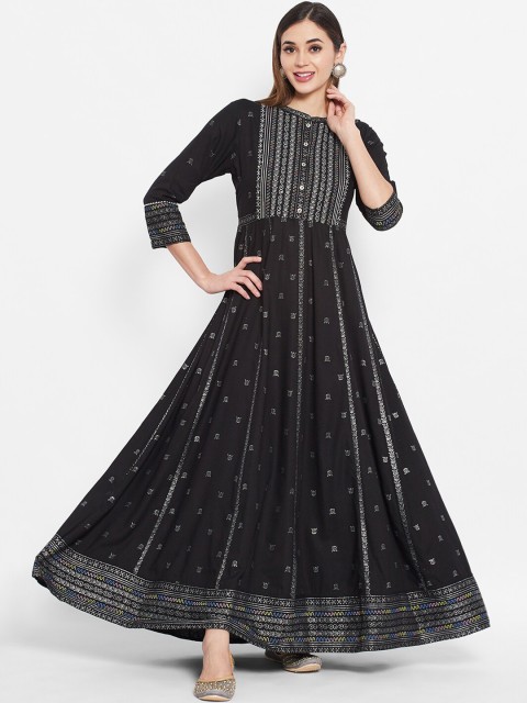 

Ramas Women Black Embroidered Anarkali Kurta