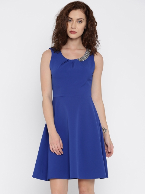 

Deal Jeans Women Blue Solid Skater Dress