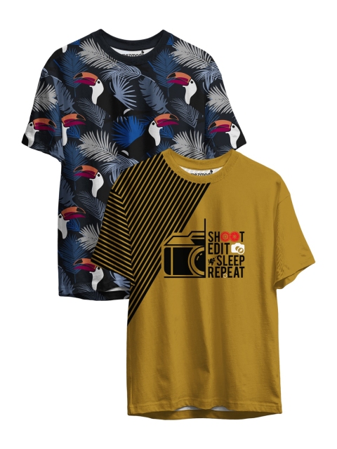 

mezmoda Boys Multicoloured Pack of 2 Printed T-shirt, Multi