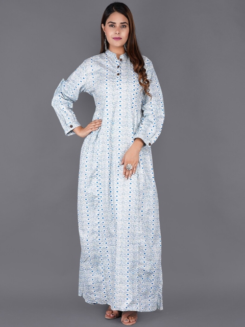 

KALINI Women Blue Geometric Printed Kurta