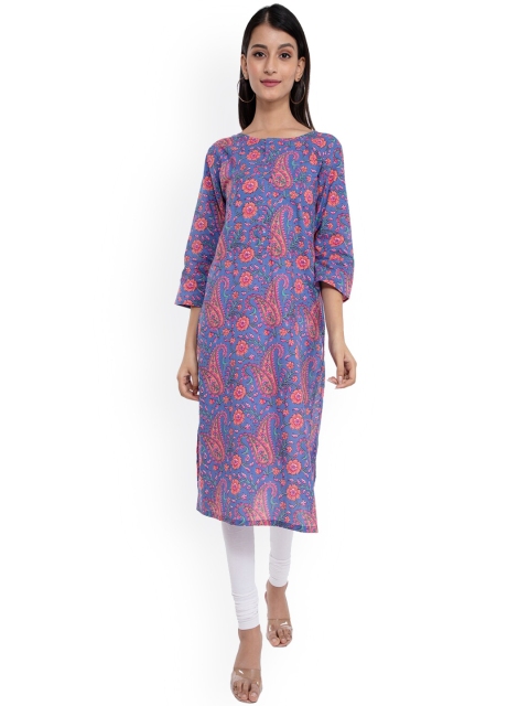 

KALINI Women Purple & Pink Ethnic Motifs Printed Kurta