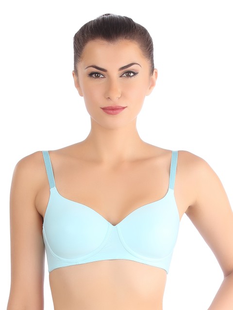 

Triumph T-Shirt Bra 60 Invisible Padded Wireless Body Make-Up Series Seamless Everyday Bra, Blue