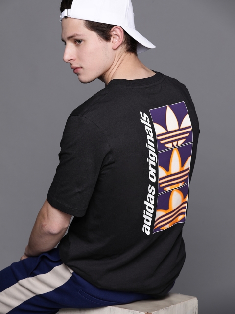 

ADIDAS Originals Men Black Graphics Y2K Pure Cotton Sustainable T-shirt