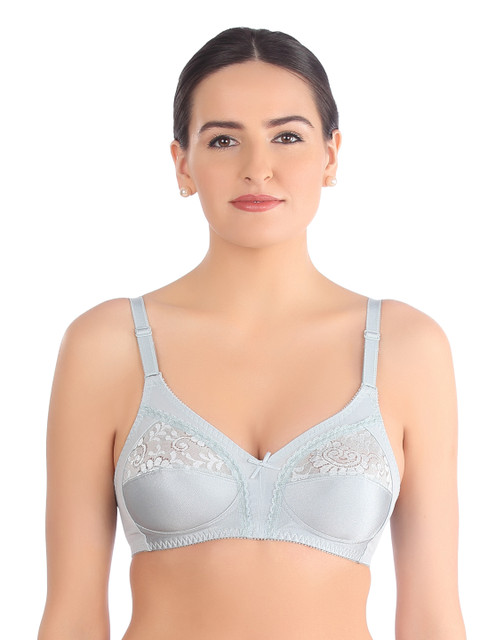 

Triumph Claudette 103 Wireless Non Padded Full Coverage Support Classics Bra, Turquoise blue