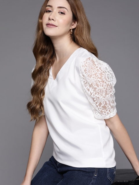 

JC Mode White Solid Top