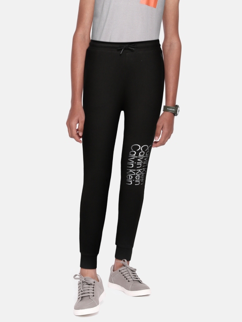 

Calvin Klein Jeans Boys Black Printed Joggers