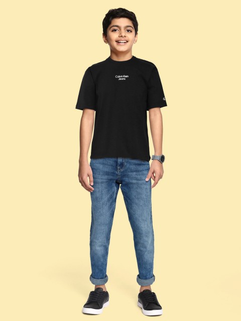 

Calvin Klein Jeans Boys Black Organic Cotton T-shirt