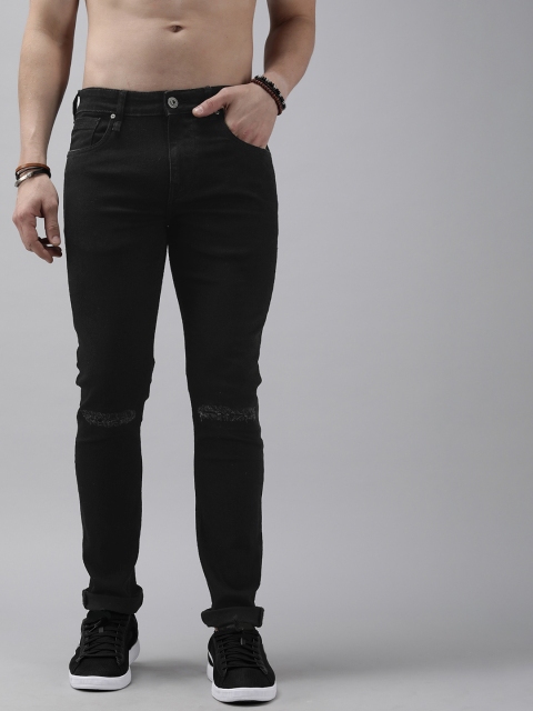 

The Roadster Lifestyle Co Men Black Skinny Fit Stretchable Jeans