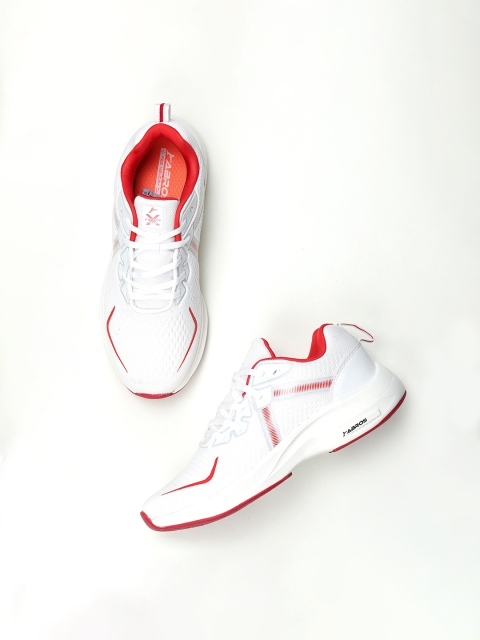

ABROS Men White Mesh Running Shoes