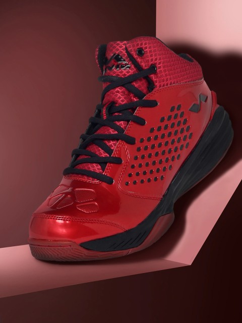 

NIVIA Men Red Basketball Non-Marking Shoes