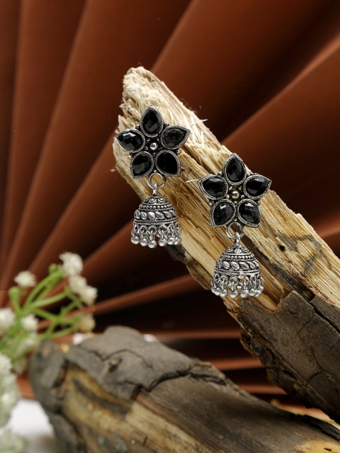 

NEUDIS Black Oxidized Ethnic Jhumkas Earrings