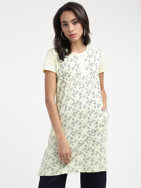 

V2 Value & Variety Yellow Print Longline Top