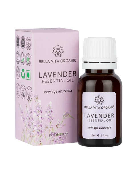 

Bella Vita Organic Lavender Essential Oil- 15ml, Transparent