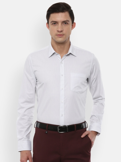 

Van Heusen Men Grey Slim Fit Printed Formal Shirt