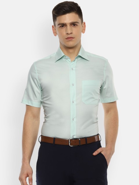 

Louis Philippe Men Green Formal Shirt