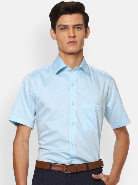 

Louis Philippe Men Blue Formal Shirt