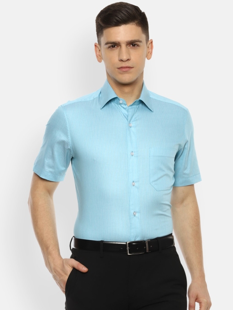 

Louis Philippe Men Blue Formal Shirt
