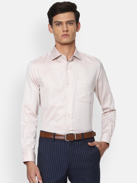 

Louis Philippe Men Beige Formal Shirt