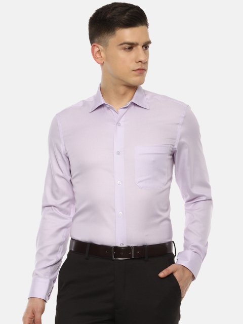 

Louis Philippe Permapress Men Purple Formal Shirt