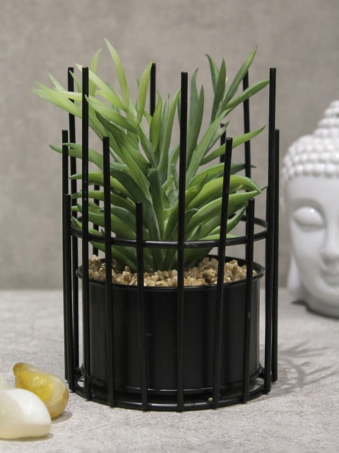 

PolliNation Green Artificial Bonsai Plant With Metallic Pot