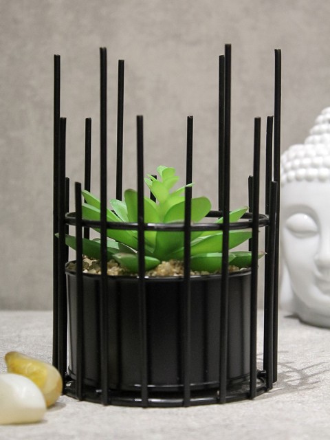 

PolliNation Green Artificial Bonsai with Metallic Pot