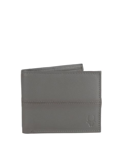 

WildHorn Men Grey Genuine Leather Wallet