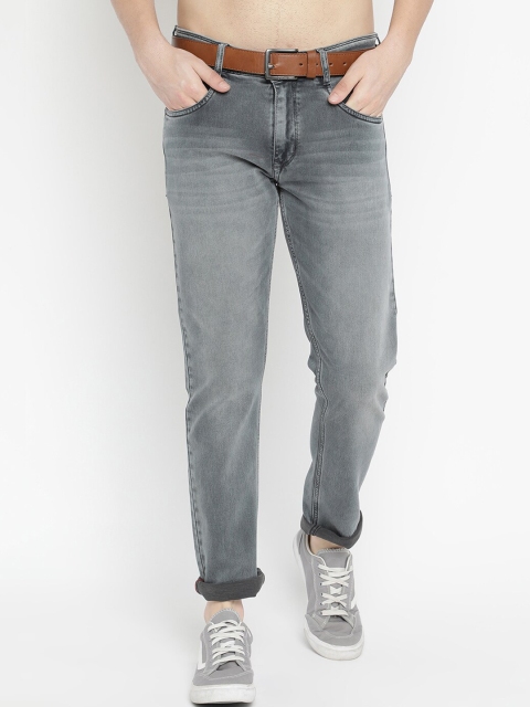 

V2 Value & Variety Men Grey Slim Fit Low Distress Non Strtechable Jeans