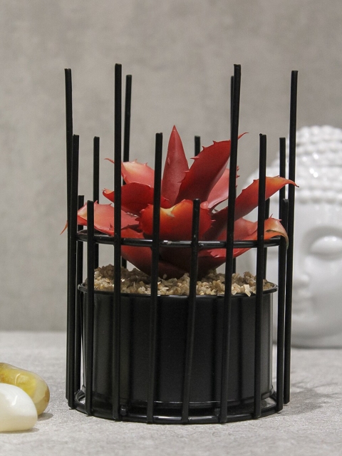 

PolliNation Red & Black Artificial Bonsai With Metallic Pot